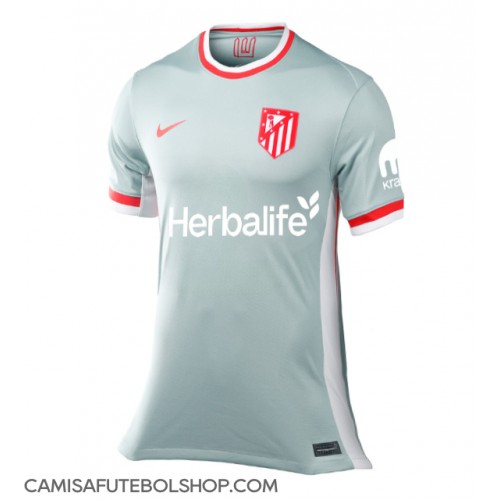 Camisa de time de futebol Atletico Madrid Replicas 2º Equipamento Feminina 2024-25 Manga Curta